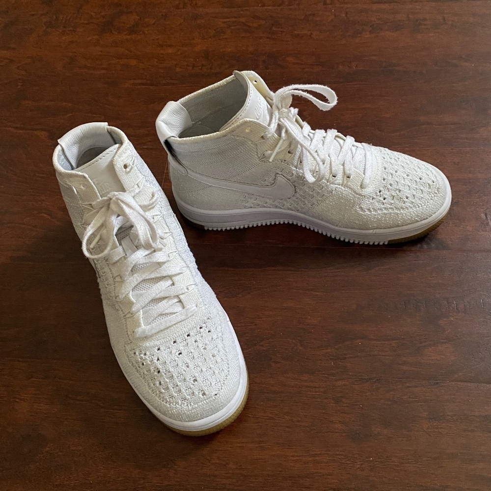 Nike Air Force 1 High Flyknit Women's White Size 8.5